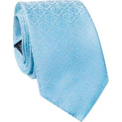 Jedwabny krawat KWNR000248. Niebieskie krawaty męskie marki Giacomo Conti, bez wzorów, z jedwabiu, eleganckie. Za 129,00 zł.