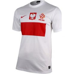 Koszulki sportowe męskie: Nike Koszulka męska Polska Replika biała r. XXL (450510 105)