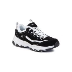 Skechers I - CONIK 88888250 BKW. Czarne buty sportowe damskie Skechers, z nubiku, sportowe. Za 229,99 zł.