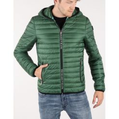 Trussardi Jeans Kurtka Zielony. Zielone płaszcze męskie Trussardi Jeans, na wiosnę, xl, bez wzorów, z jeansu, bez kaptura. Za 852,95 zł.