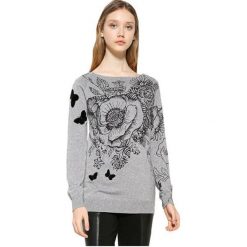 Desigual Panie Sweter Jers See 17Wwjfe0 2082 (Rozmiar Xs). Szare swetry klasyczne damskie marki Desigual, xs, eleganckie. W wyprzedaży za 147,00 zł.