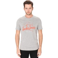 Jack & Jones Hayes Koszulka Szary. Szare podkoszulki męskie Jack & Jones, s, z haftami, z bawełny, z krótkim rękawem. Za 78,95 zł.