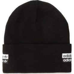 Czapka adidas - Cuff Kint ED8017 Black/White. Czarne czapki damskie Adidas, bez wzorów, z materiału. Za 89,95 zł.