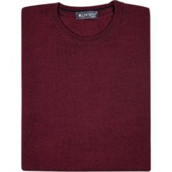 Bordowy sweter męski SW32 - półgolf niski. Czerwone swetry męskie Lanieri Fashion - swetry męskie, m, bez wzorów, z wełny, casualowe, z golfem, bez kaptura. Za 126,00 zł.