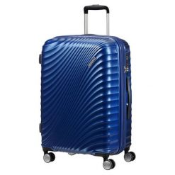 American Tourister Walizka podróżna Jet Glam 67 cm niebieska. Niebieskie walizki American Tourister, bez wzorów, sportowe. W wyprzedaży za 475,00 zł.