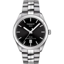 RABAT ZEGAREK TISSOT T - CLASSIC T101.407.11.051.00. Czarne zegarki męskie marki TISSOT, ze stali. W wyprzedaży za 2129,60 zł.