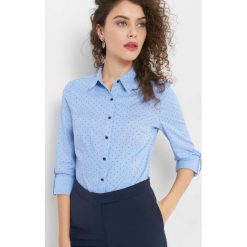 Taliowana koszula ze wzorem. Niebieskie koszule wiązane damskie Orsay, z bawełny. Za 89,99 zł.