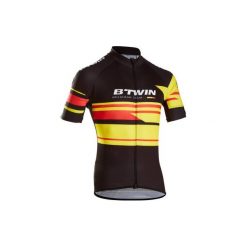 Koszulka krótki rękaw na rower ROADCYCLING 900 Belgia męska. Czarne odzież rowerowa męska marki TRIBAN, m, z elastanu, z krótkim rękawem, rowerowe. Za 169,99 zł.