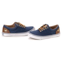 Trampki damskie slip on: Mustang Tenisówki Damskie 36 Ciemny Niebieski