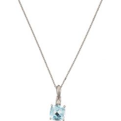 Złoty naszyjnik z diamentową zawieszką. Szare naszyjniki damskie Diamond & Co, z topazem, złote. W wyprzedaży za 329,95 zł.