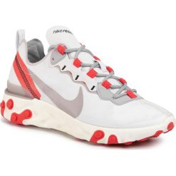 Buty NIKE - React Element 55 BQ2728 010 Platinum Tint/Silver Lilac. Białe buty sportowe damskie Nike, bez wzorów, ze skóry ekologicznej, sportowe, do biegania. Za 549,00 zł.