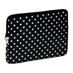Torby na laptopa: Baga 13″ – 13.3” kropki białe