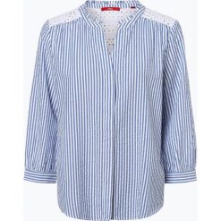 S.Oliver Casual - Bluzka damska, niebieski. Niebieskie bluzki damskie marki s.Oliver Casual, s, w koronkowe wzory, z bawełny, casualowe, bez kołnierzyka, bez rękawów. Za 159,95 zł.