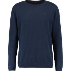 Swetry klasyczne męskie: Mustang BASIC CNECK JUMPER Sweter parisian night