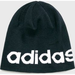 Adidas - Czapka. Niebieskie czapki męskie Adidas, na zimę, bez wzorów, z elastanu. Za 59,90 zł.