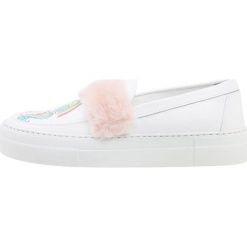 Creepersy damskie: Joshua Sanders ECO PONY Półbuty wsuwane white