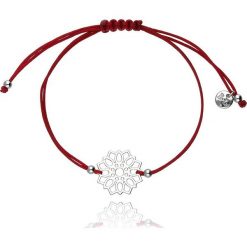 By Dziubeka - Bransoletka. Czerwone bransoletki damskie By Dziubeka, z materiału, z mosiądzu. W wyprzedaży za 24,90 zł.
