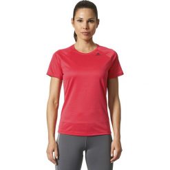Topy sportowe damskie: Adidas Koszulka damska D2M Tee czerwona r. S (BQ5837)