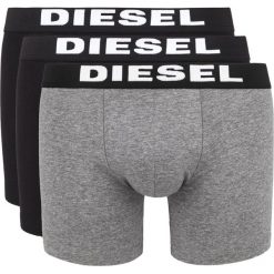 Diesel 3-pack Bokserki Czarny Szary. Szare bokserki męskie Diesel, bez wzorów, z elastanu. Za 99,95 zł.