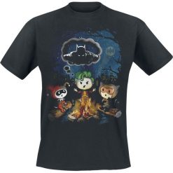 Batman Joker - Camp Fire T-Shirt czarny. Czarne t-shirty męskie marki Batman, l, z nadrukiem, z okrągłym kołnierzem. Za 74,90 zł.