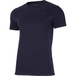 T-shirt męski TSM300 - granat. Czarne koszulki męskie 4f, m, bez wzorów, bez kołnierzyka. Za 39,99 zł.