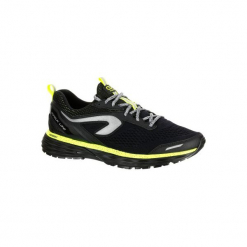 Buty do biegania KIPRUN LONG hydrofobowe męskie. Czarne buty do biegania męskie KALENJI, z gumy. Za 269,99 zł.