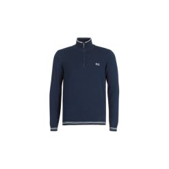 Swetry BOSS Athleisure ZIMEX. Niebieskie swetry męskie marki BOSS Athleisure, s, bez wzorów, bez kołnierzyka, bez kaptura. Za 609,00 zł.