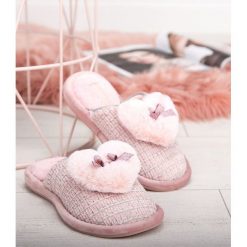 Kapcie damskie Natural Style NS-261 Różowe. Różowe kapcie damskie NATURAL STYLE, z bawełny. Za 36,00 zł.