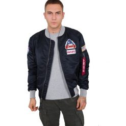 Kurtka Alpha Industries MA-1 LW 126106-07 - granatowy. Niebieskie kurtki męskie Alpha Industries, s, bez wzorów, bez kaptura. Za 754,99 zł.