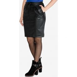 Tom Tailor Spódnica Czarny. Czarne spódniczki damskie Tom Tailor, bez wzorów, z materiału. Za 252,95 zł.