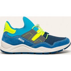 Primigi - Buty PTB.53814.36.40. Niebieskie trampki chłopięce Primigi, bez wzorów, ze skóry, sportowe, z okrągłym noskiem, bez zapięcia. W wyprzedaży za 229,90 zł.