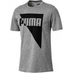 Puma Brand Graphic Medium Gray Heather L. Szare koszulki sportowe męskie marki Puma, m, z bawełny. Za 89,00 zł.