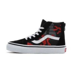 Vans tenisówki dziecięce UY SK8-Hi Zip 37 czarne. Czarne buty dziewczęce sportowe Vans, bez wzorów, z gumy, bez zapięcia. Za 209,00 zł.