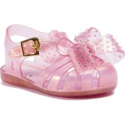 Sandały MELISSA - Mini Melissa Aranha XIII Bb 32443 Pink Glitter 13538. Różowe sandały dziewczęce Melissa, z tworzywa sztucznego, bez zapięcia. Za 229,00 zł.