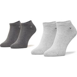 Zestaw 2 par niskich skarpet unisex TOM TAILOR - 9411M Silver Grey 109. Szare skarpetki damskie Tom Tailor, bez wzorów, z elastanu. Za 25,00 zł.