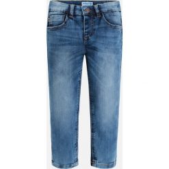 Mayoral - Jeansy dziecięce 92-134 cm. Niebieskie jeansy męskie relaxed fit Mayoral, z haftami, z bawełny. Za 109,90 zł.