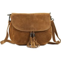 Torebki i plecaki damskie: Skórzana torebka „Poloma” w kolorze karmelowym – 20 x 17 x 6 cm