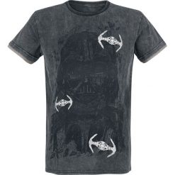 Star Wars Scribble Vader T-Shirt ciemnoszary. Szare koszulki męskie Star Wars, l, z motywem z bajki, retro, bez kołnierzyka. Za 62,90 zł.