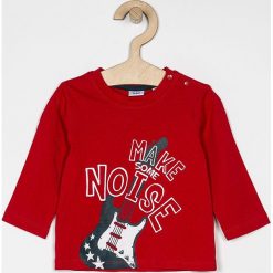 Blukids - Longsleeve dziecięcy 68-98 cm. Czerwone t-shirty chłopięce Blukids, z nadrukiem, z bawełny, z długim rękawem. Za 24,90 zł.