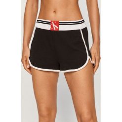 Calvin Klein Underwear - Szorty piżamowe CK One. Czarne piżamy damskie Calvin Klein Underwear, s, z aplikacjami, z elastanu, bez rękawów. Za 179,90 zł.