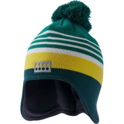 Czapka "Austin 710" w kolorze zielono-żółtym. Zielone czapeczki niemowlęce Legowear, w paski. W wyprzedaży za 47,95 zł.