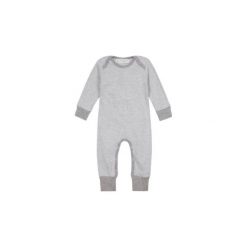 Sense Organics Baby Śpioszki WAYAN pinny stripes grey marl - szary. Szare śpiochy niemowlęce marki Sense Organics, z bawełny. Za 79,00 zł.