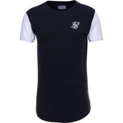 T-shirty męskie: SIKSILK CURVED HEM TEE Tshirt basic navy/white