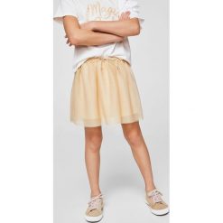Mango Kids - Spódnica dziecięca Mandala 110-164 cm. Szare spódniczki dziewczęce marki Mango Kids, z bawełny, mini, rozkloszowane. W wyprzedaży za 49,90 zł.