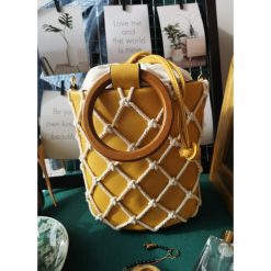 Torebka Orchid yellow - UNI. Żółte torebki klasyczne damskie z tkaniny. Za 139,00 zł.