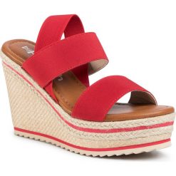 Espadryle REFRESH - 69619 Rojo. Czerwone espadryle damskie Refresh, bez wzorów, ze skóry ekologicznej, bez obcasa, na obcasie. Za 189,00 zł.