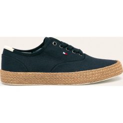 Tommy Hilfiger - Espadryle. Niebieskie espadryle męskie TOMMY HILFIGER, bez wzorów, z gumy. Za 359,90 zł.