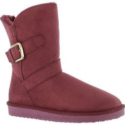 Buty zimowe damskie: Zimowe botki „Eden” w kolorze bordowym