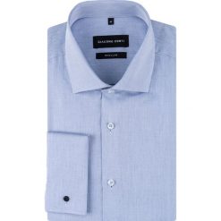 Koszula SIMONE KDWR000646. Niebieskie koszule męskie Giacomo Conti, m, bez wzorów, z bawełny, eleganckie, bez kołnierzyka, bez rękawów. Za 199,00 zł.