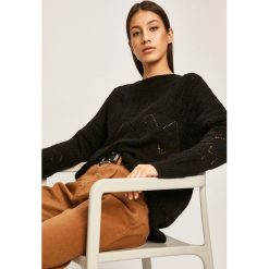 Answear - Sweter. Czarne swetry damskie ANSWEAR, s, bez wzorów, z elastanu, bez rękawów, bez kaptura. Za 129,90 zł.